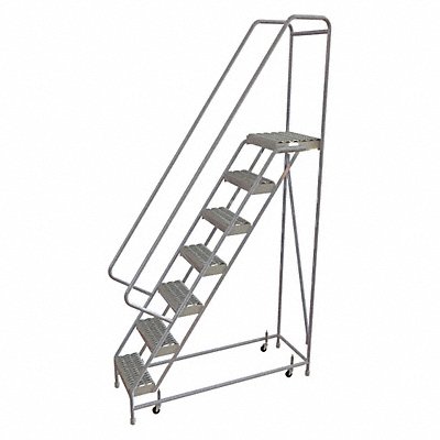 Rolling Ladder 7 Step Aluminum Serrated MPN:WLAR107165-D4