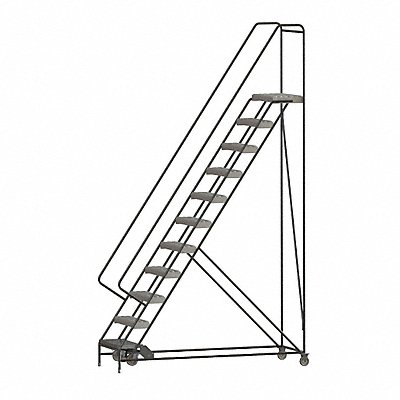 Rolling Ladder 11 Step Aluminum Serrated MPN:WLAR111245-D4