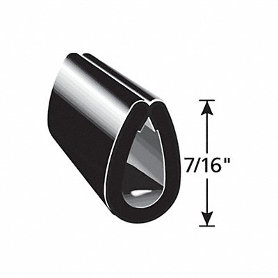 Edge Guard Black 7/16 in L 100 ft MPN:EGB7/16-100