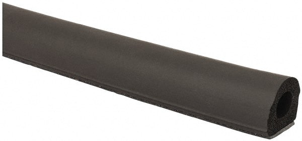 3/4 Inch Thick x 3/4 Wide x 200 Ft. Long, EPDM Rubber D Section Seal with Tape MPN:X1458BT-200