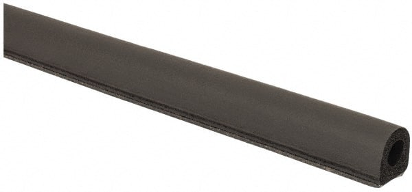 1/2 Inch Thick x 1/2 Wide x 100 Ft. Long, EPDM Rubber D Section Seal with Tape MPN:X202BT-100