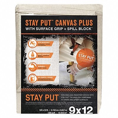 Drop Cloth 12 ft L x 9 ft W MPN:04321