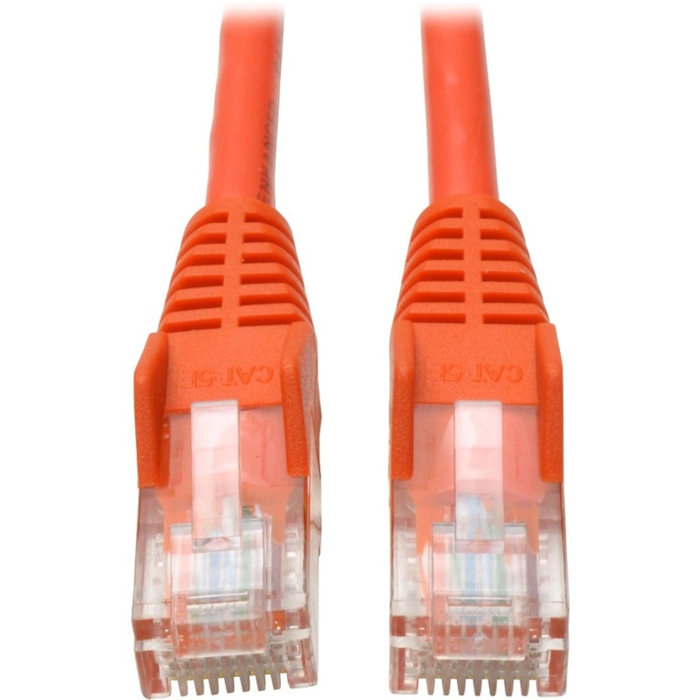 Tripp Lite Cat5e 350 MHz Snagless Molded (UTP) Ethernet Cable (RJ45 M/M) PoE Orange 3 ft. (0.91 m) (Min Order Qty 13) MPN:N001-003-OR