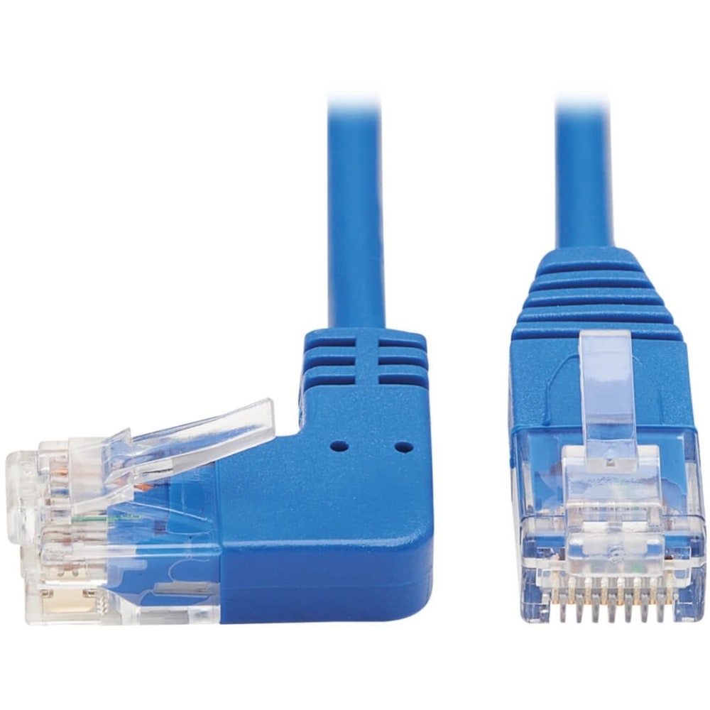 Tripp Lite N204-S05-BL-LA Cat.6 UTP Patch Network Cable - First End: 1 x RJ-45 Male Network - Second End: 1 x RJ-45 Male Network - 1 Gbit/s - Patch Cable - Gold Plated Contact - 28 AWG - Blue (Min Order Qty 8) MPN:N204-S05-BL-LA