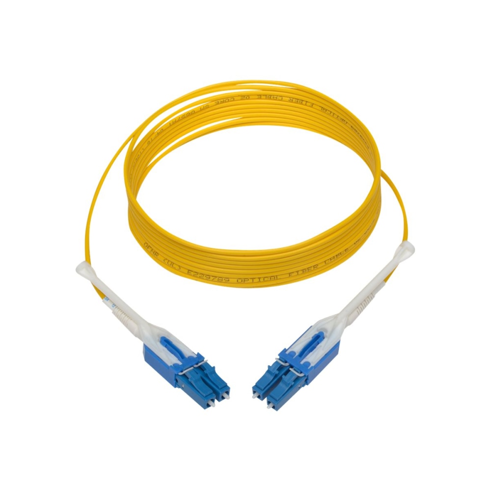 Eaton Tripp Lite Series Duplex Singlemode 9/125 Fiber Patch Cable (LC/LC), Push/Pull Tabs, 3 m (10 ft.) - Fiber Optic for Patch Panel, Switch, Network Device - 1.25 GB/s - Patch Cable - 9.84 ft - 2 x LC Male Network - 2 x LC Male Netw (Min Order Qty 2) MP