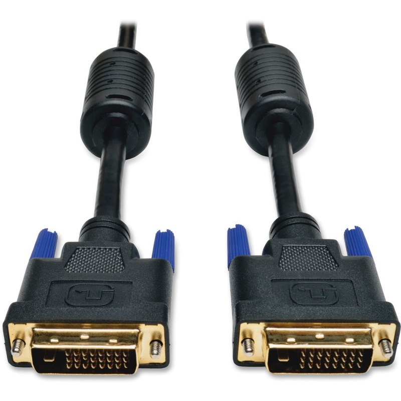 Eaton Tripp Lite Series DVI Dual Link Cable, Digital TMDS Monitor Cable (DVI-D M/M), 6 ft. (1.83 m) - DVI cable - DVI-D (M) to DVI-D (M) - 6 ft - molded (Min Order Qty 6) MPN:P560-006