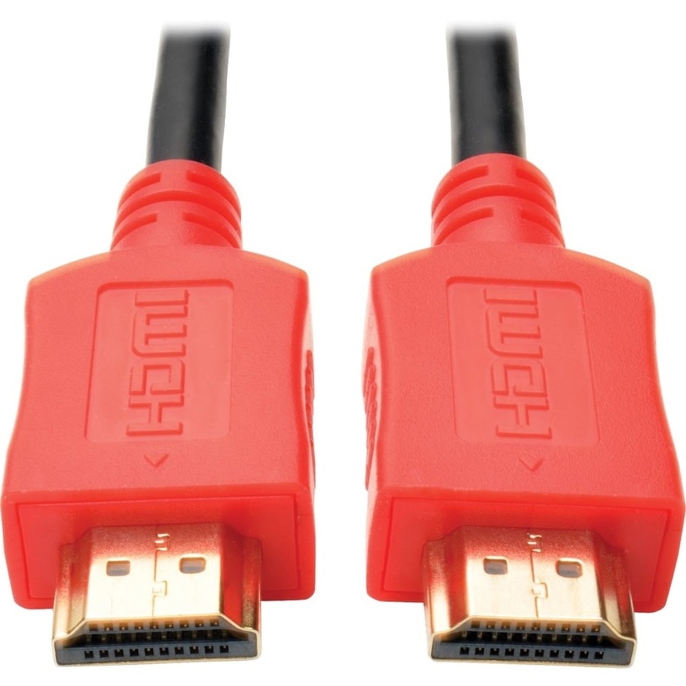 Eaton Tripp Lite Series High-Speed HDMI Cable, Digital Video and Audio, UHD 4K (M/M), Red, 6 ft. (1.83 m) - HDMI cable - HDMI male to HDMI male - 6 ft - shielded - red - molded (Min Order Qty 6) MPN:P568-006-RD