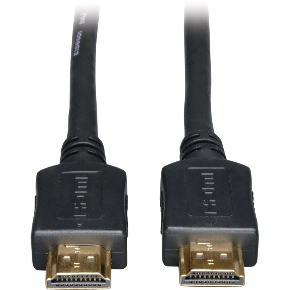 Eaton Tripp Lite Series Standard-Speed HDMI Plenum Rated Cable, Digital Video with Audio (M/M), 50 ft. (15.24 m) - HDMI cable - HDMI male to HDMI male - 50 ft - double shielded - black MPN:P568-050-P