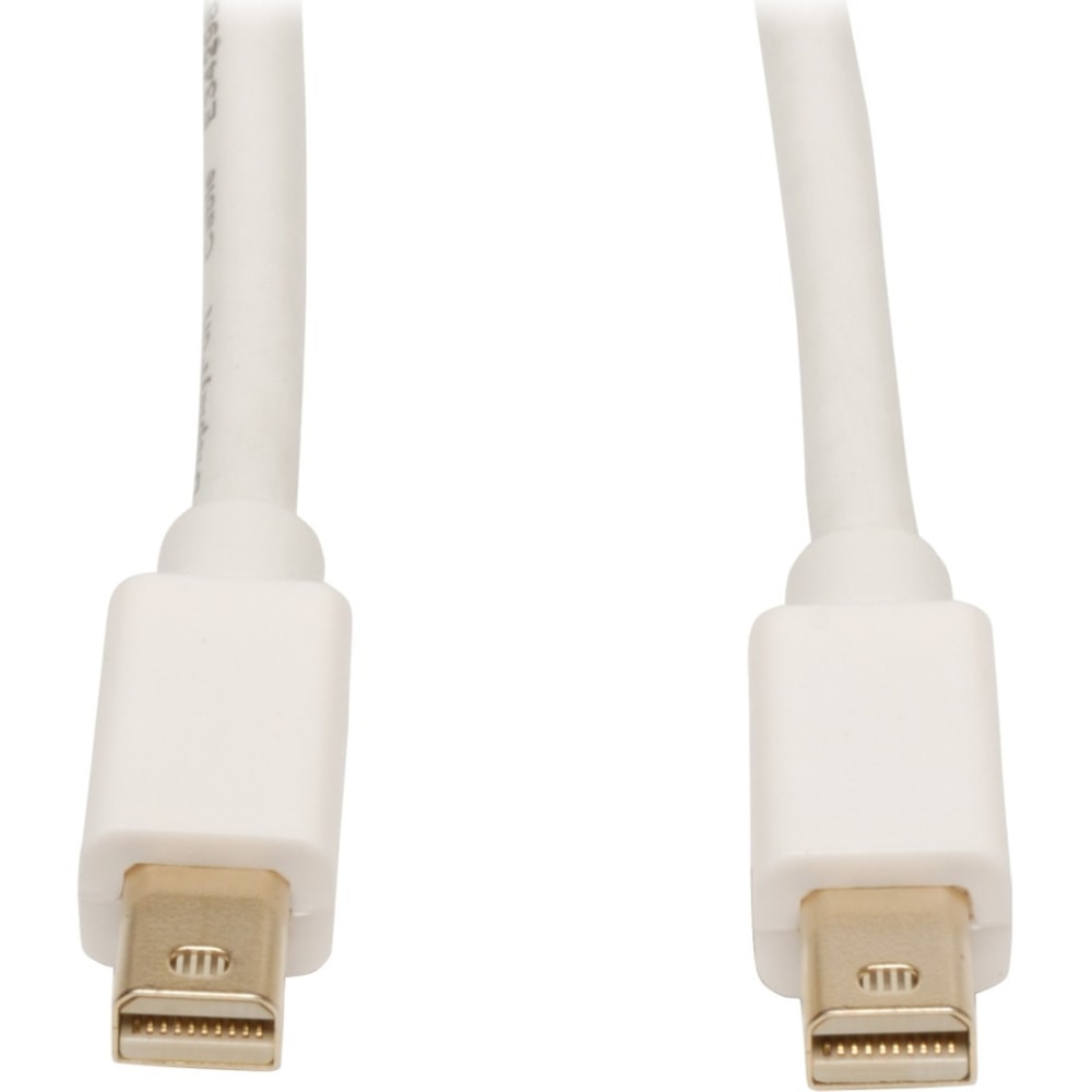 Eaton Tripp Lite Series Mini DisplayPort Cable, 4K 60Hz (M/M), White, 6 ft. (1.8 m) - DisplayPort cable - Mini DisplayPort (M) to Mini DisplayPort (M) - 6 ft - white (Min Order Qty 5) MPN:P584-006