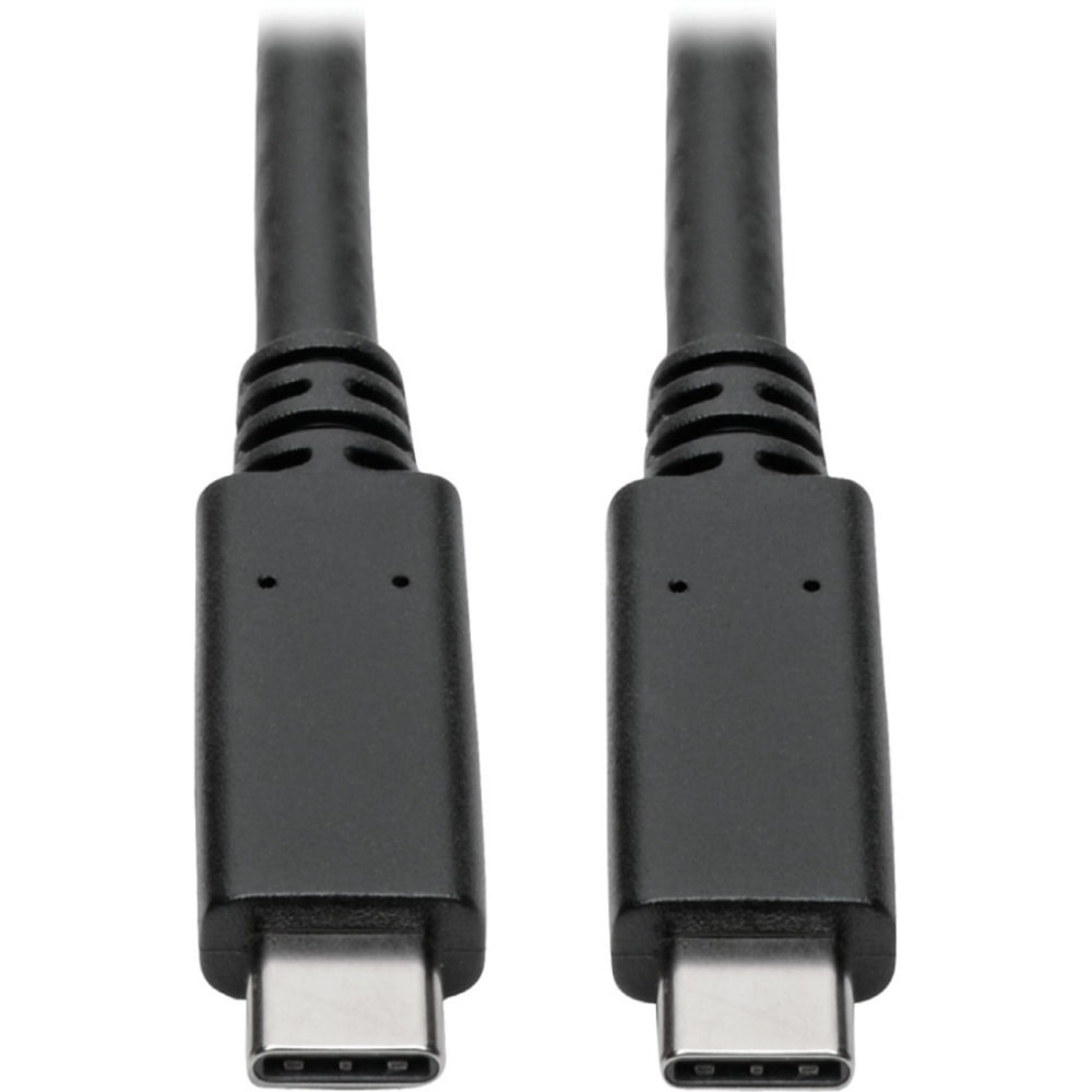 Eaton Tripp Lite Series USB-C Cable (M/M) - USB 3.2, Gen 2 (10 Gbps), 5A (100W) Rating, USB-IF Certified, Thunderbolt 3 Compatible, 3 ft. (0.91 m) - USB cable - 24 pin USB-C (M) to 24 pin USB-C (M) - USB 3.1 Gen 2 / Thunderbolt 3 - 5  (Min Order Qty 3) MP