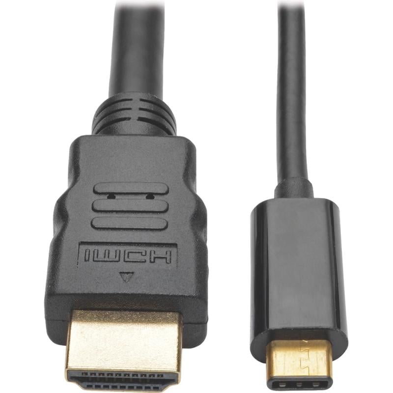 Eaton Tripp Lite Series USB-C to HDMI Active Adapter Cable (M/M), 4K, Black, 16 ft. (4.9 m) - USB/HDMI for Smartphone, Projector, Ultrabook, Monitor, Notebook, Tablet - 640 MB/s - 1 x Type C Male Digital Audio/Video (Min Order Qty 2) MPN:U444-016-H