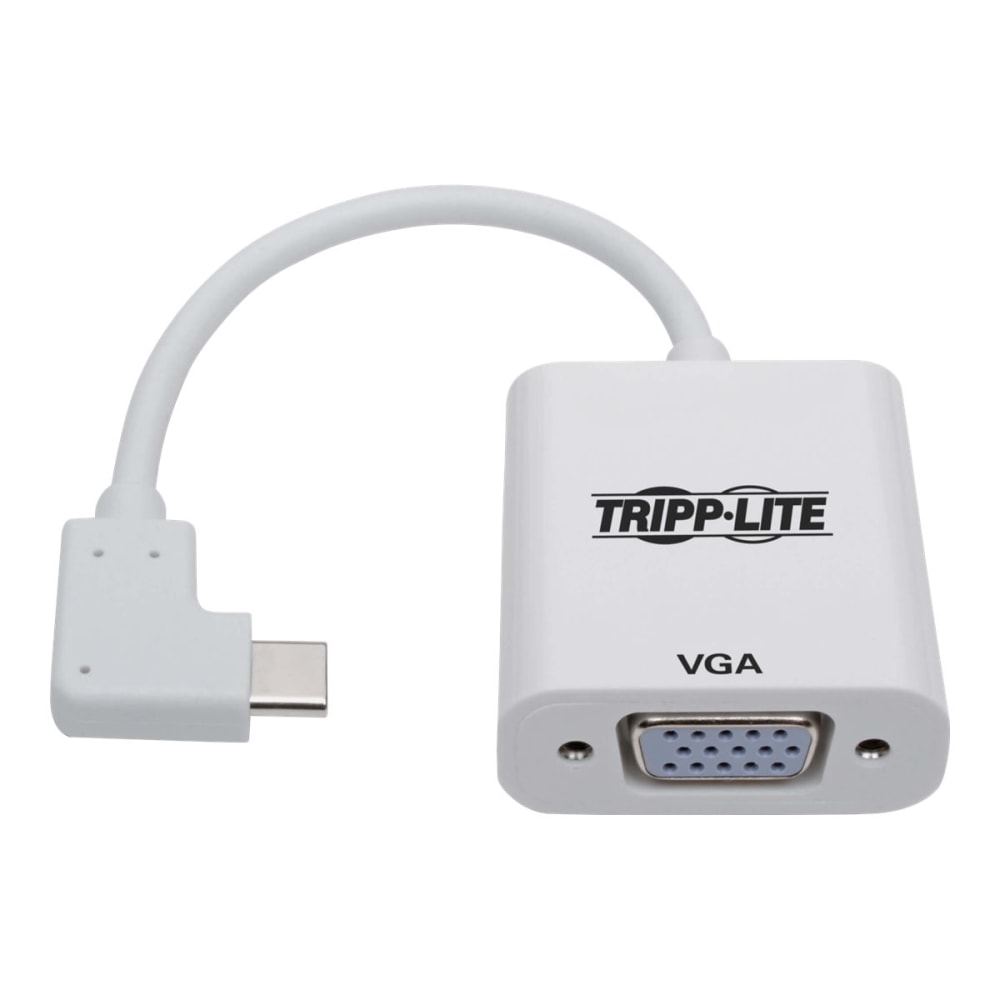 Eaton Tripp Lite Series USB-C to VGA Adapter with Alternate Mode - DP 1.2, Right-Angle USB-C - 5.98in USB/VGA Video Cable for Smartphone, Chromebook, Projector, Video Device, Ultrabook, Notebook, Monitor, Workstation, Tablet, MacBook (Min Order Qty 3) MPN