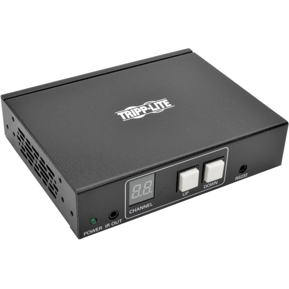 Tripp Lite VGA Over IP Transmitter/ Extender w/ RS-232 Serial & IR Control TAA - 1 Input Device - 328.08 ft Range - 1 x Network (RJ-45) - 1 x VGA In - 1 x HDMI Out - Serial Port - 1920 x 1440 - Twisted Pair - Category 6 - Rack-mountable, Wall Mountable MP