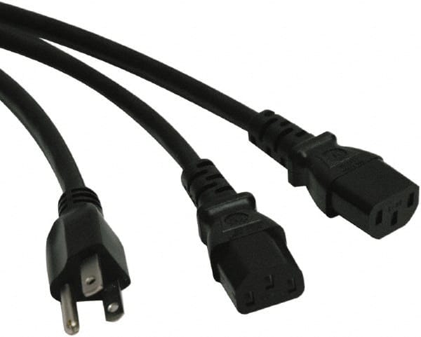 6' Long, NEMA 5-15P/IEC-320-C-13 Computer Cable MPN:P006-006-2