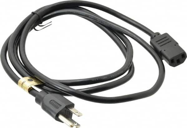 6' Long, NEMA 5-15P/IEC-320-C-13 Computer Cable MPN:P006-006