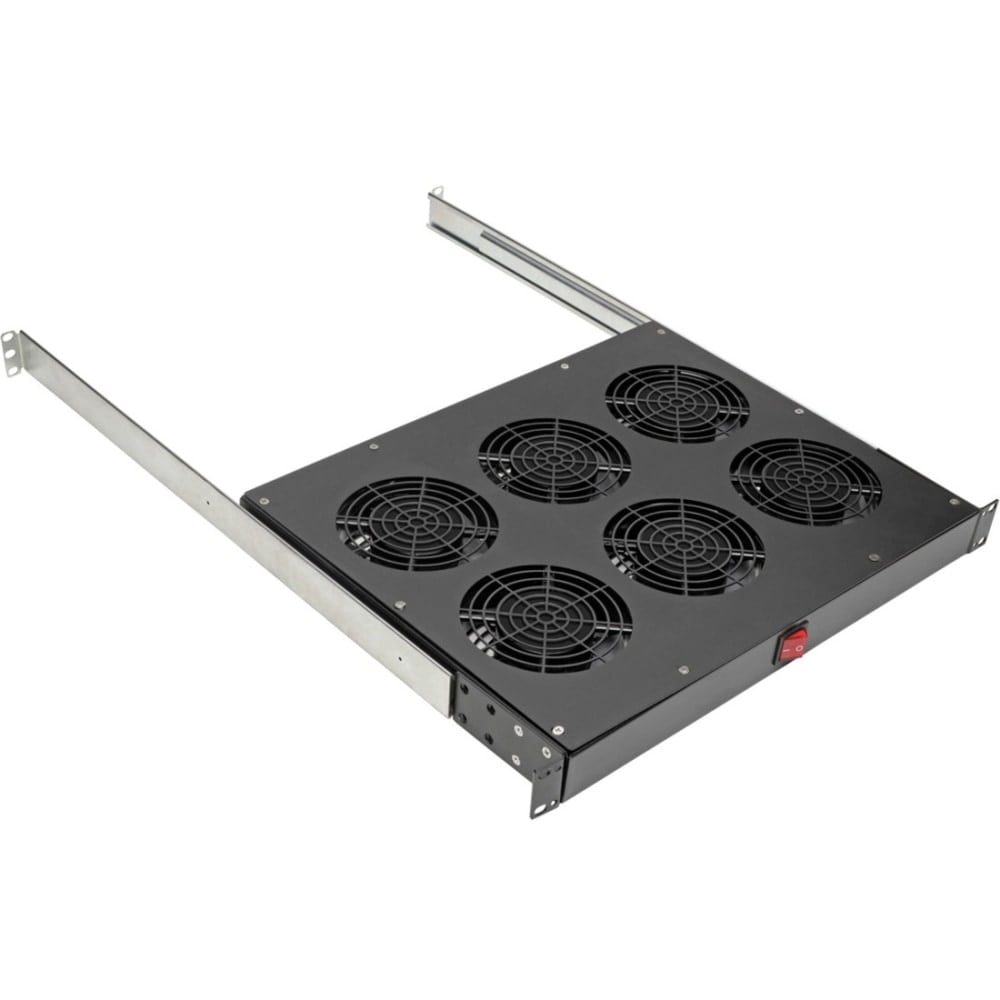 Tripp Lite Fan Tray for 19 in. Racks - 1U, 6 120V High-Performance Fans, 576 CFM, C14 Inlet - Rack fan tray - with 6 cooling fans - AC 120 V - 1U - 19in MPN:SRFANTRAY6