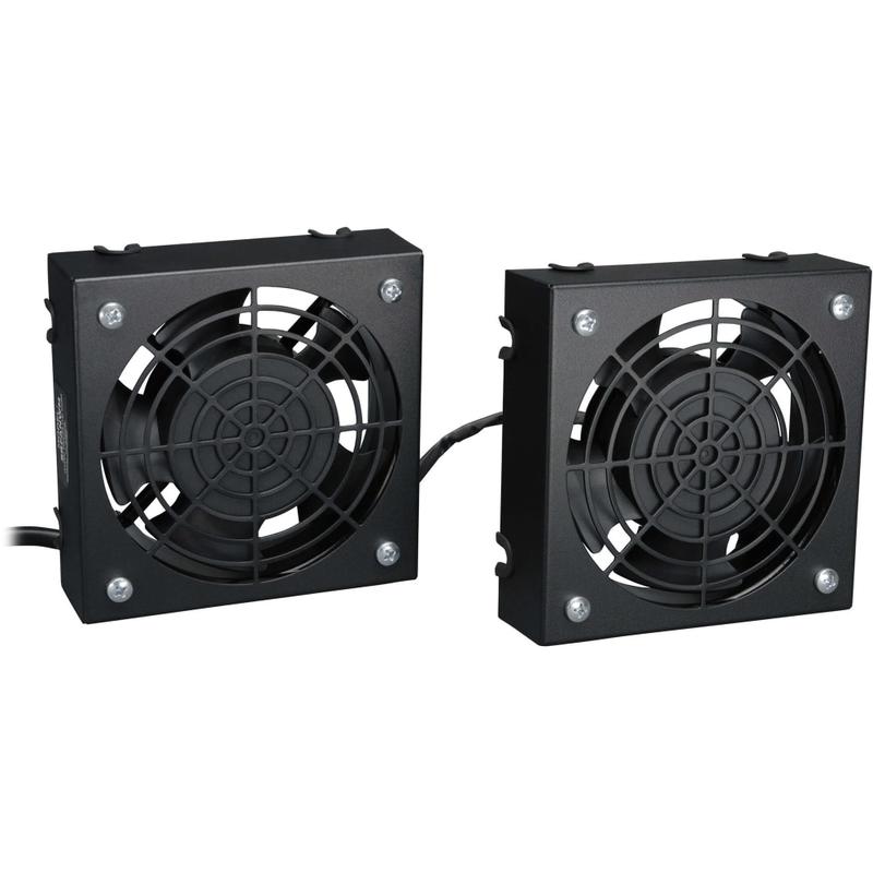 Tripp Lite SmartRack Wall-Mount Roof Fan Kit Dual 230V High-Performance Fans 210 CFM 3 ft. (0.91 m) Cord C14 Input - 210 CFM - 50 dB Noise MPN:SRXFANWM