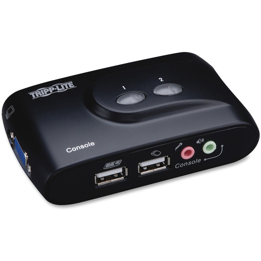 Tripp Lite 2-Port Compact USB KVM Switch with Cable Kit MPN:B004-VUA2-K-R