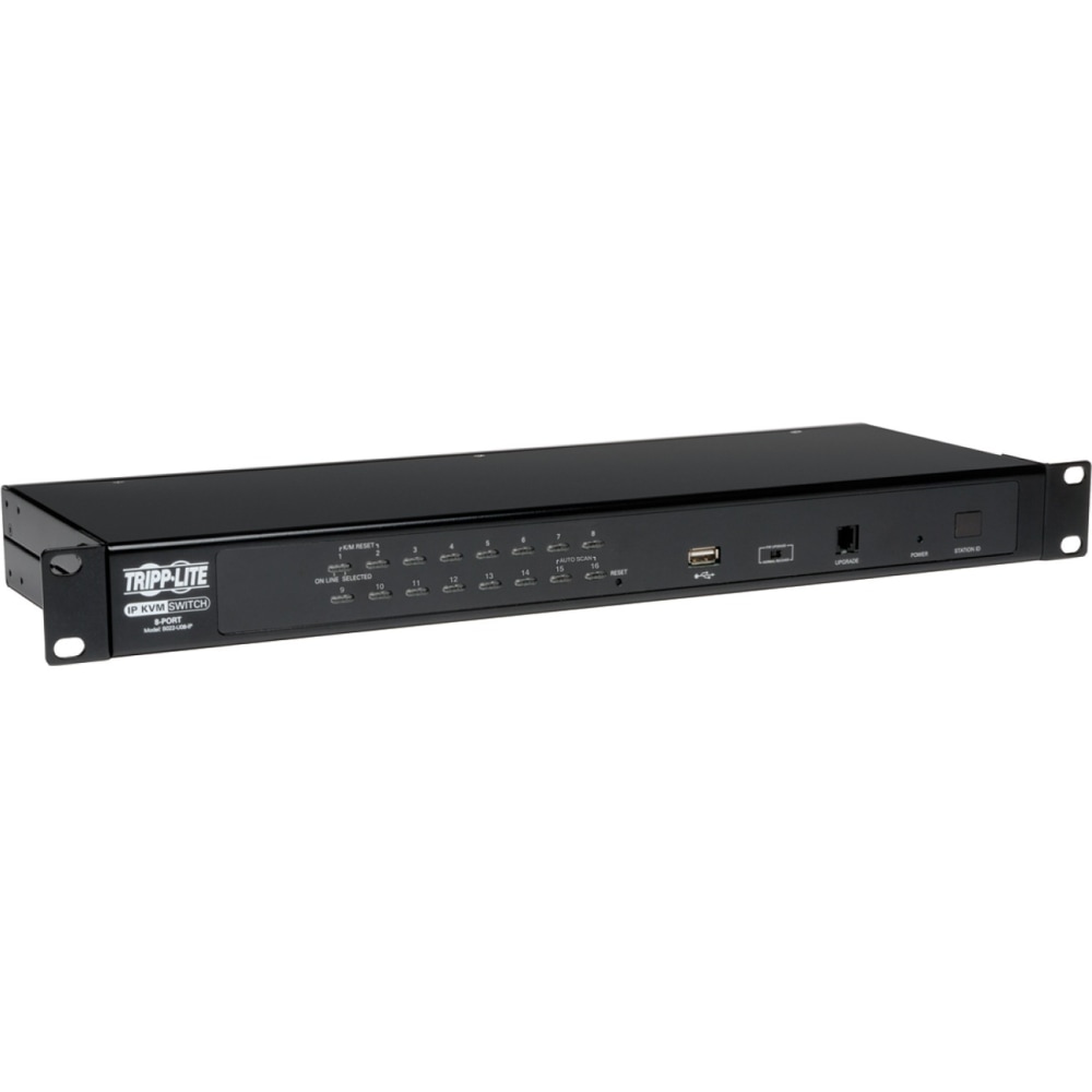 Tripp Lite 16-Port Rackmount KVM Switch w/ Built in IP and On Screen Display 1U - KVM switch - 16 x KVM port(s) - 1 local user - desktop, rack-mountable MPN:B022-U16-IP