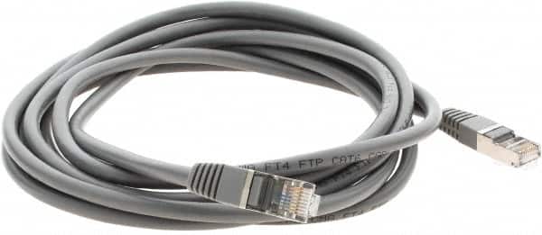 Ethernet Cable: Cat6, 26 AWG, 550 MHz, Shielded MPN:N125-010-GY