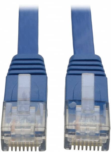 Ethernet Cable: Cat6, 24 AWG, 550 MHz, Unshielded MPN:N201-025-BL-FL