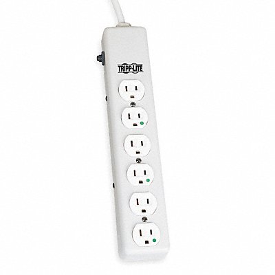 Outlet Strip 6 Outlet 15A 13-3/4 L Wht MPN:PS-606-HG