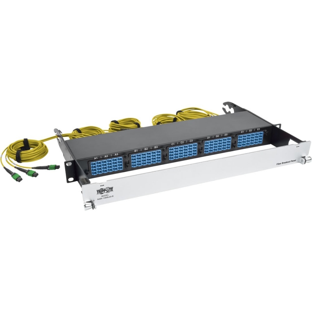 Tripp Lite 40GB-10GB 8.3/125 OM4 Fiber Patch Panel MPN:N48K-15M8L60S-B