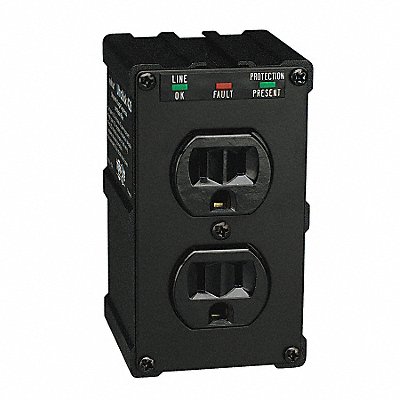 Iso Surge Plug Adapter Blk 5-15P 1800W MPN:ULTRABLOK