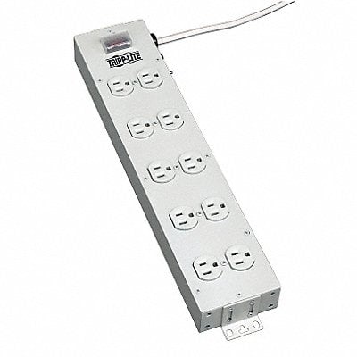 PDU 120V 10 Outlet 15 ft White MPN:TLM1015NC