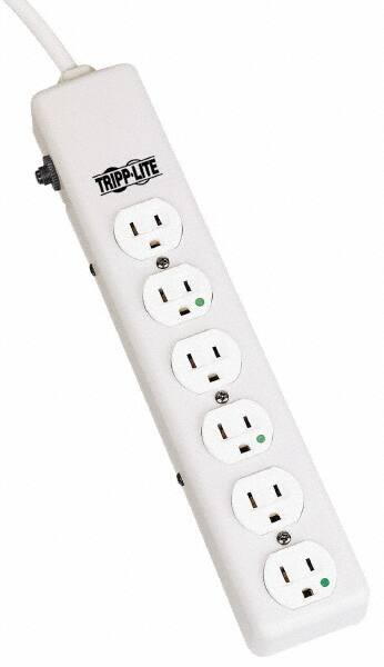 Power Outlet Strips, Amperage: 15 A, Amperage: 15 A, Voltage: 120 V, Number of Outlets: 6, Number Of Outlets: 6, Mounting Type: Free Hanging, Keyhole MPN:PS-606-HG