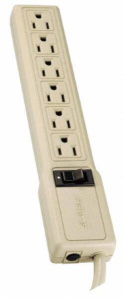 Power Outlet Strips, Amperage: 15 A, Amperage: 15 A, Voltage: 120 V, Number of Outlets: 6, Number Of Outlets: 6, Mounting Type: Free Hanging, Keyhole MPN:PS6