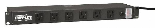 Power Outlet Strips, Amperage: 15 A, Amperage: 15 A, Voltage: 120 V, Number of Outlets: 12, Mount Type: Rack, Number Of Outlets: 12, Mounting Type: Rack MPN:RS-1215