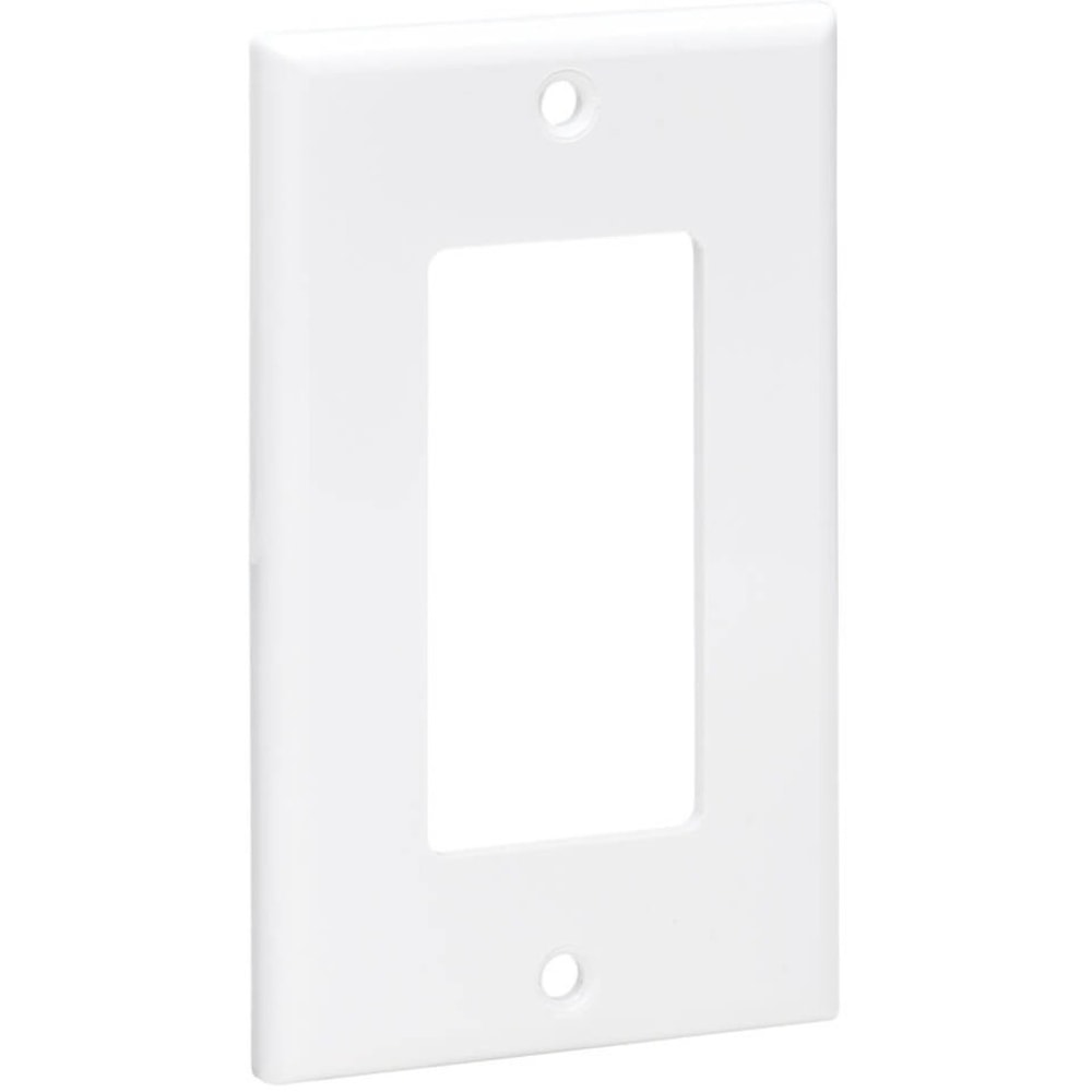 Eaton Tripp Lite Series Single-Gang Faceplate, Decora Style - Vertical, White - Faceplate - wall mountable - white - 1-gang (Min Order Qty 15) MPN:N042D-100-WH