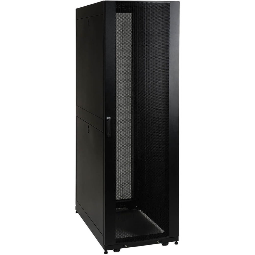 Tripp Lite 42U Rack Enclosure 32in Depth w Doors & Sides 3000lb Capacity - Rack cabinet - black - 42U - 19in MPN:SR42UBSD