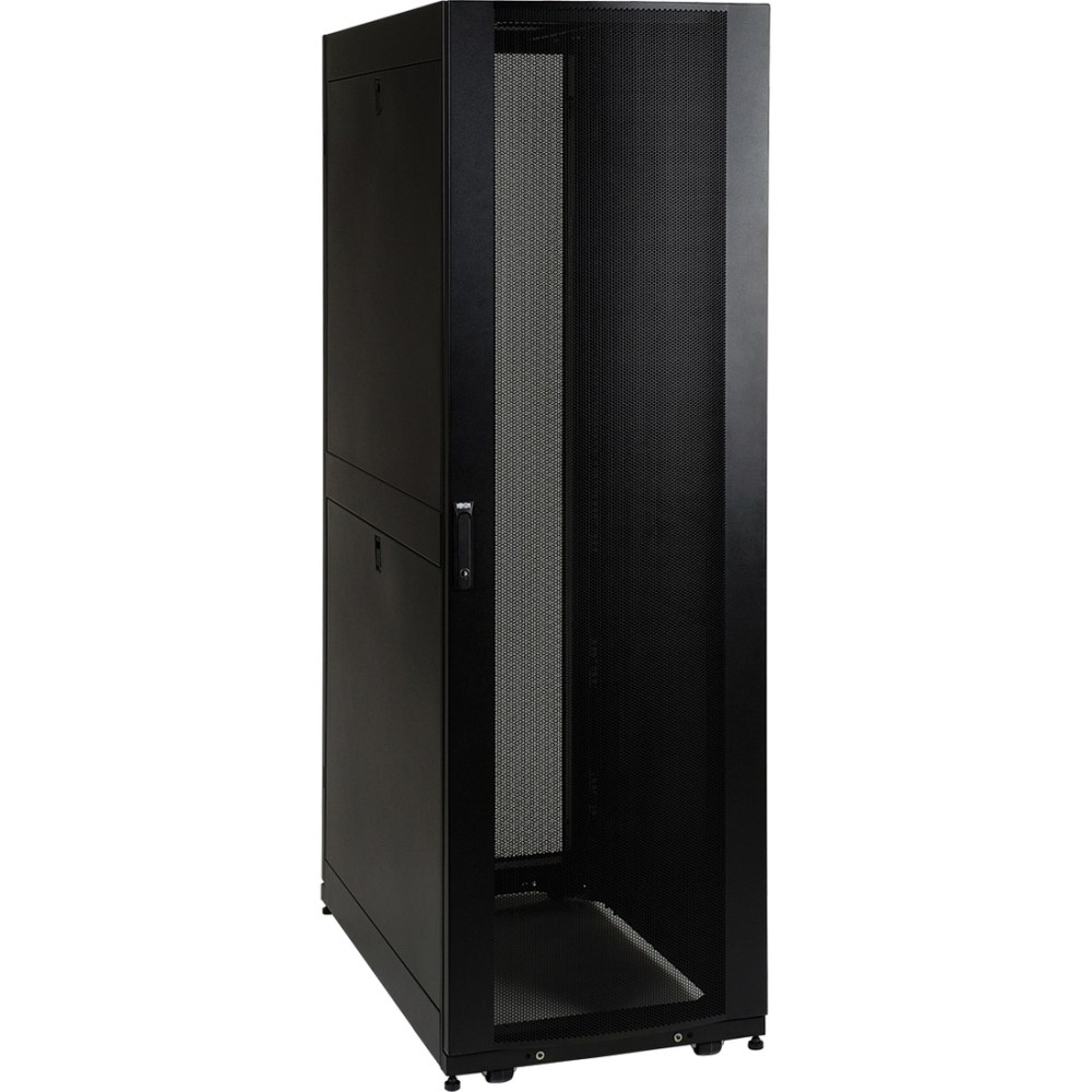 Tripp Lite 45U Rack Enclosure 32in Depth w/ Doors & Sides 3000lb Capacity - Rack cabinet - black - 45U MPN:SR45UBSD