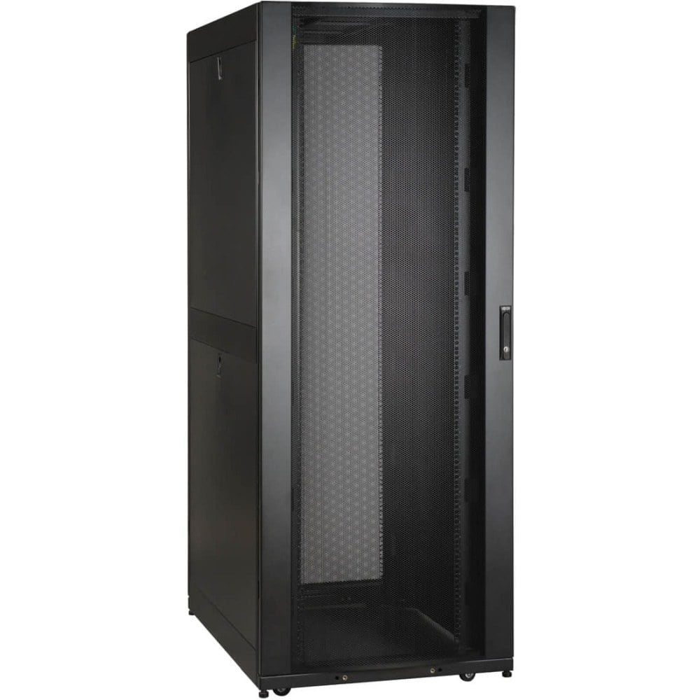 Tripp Lite 45U Rack Enclosure Server Cabinet 30in Wide w/ 6ft Cable Manager - Rack cabinet - black - 45U - 19in - with 3in Wide High Capacity Vertical Cable Manager MPN:SR45UBWDVRT