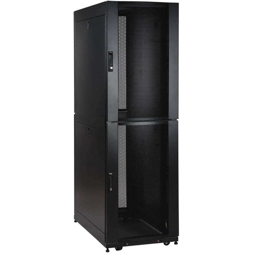 Tripp Lite 48U Rack Enclosure Server Cabinet Co-Location w/ Doors & Sides - Rack cabinet - black - 48U MPN:SR48UBCL