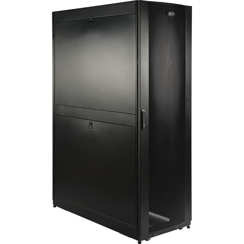 Tripp Lite 48U Rack Enclosure Server Cabinet Doors & Sides Extra-Deep 48in - For Server, LAN Switch, Patch Panel - 48U Rack Height48in Rack Depth - Floor Standing - Black Powder Coat - Steel MPN:SR48UBDP48