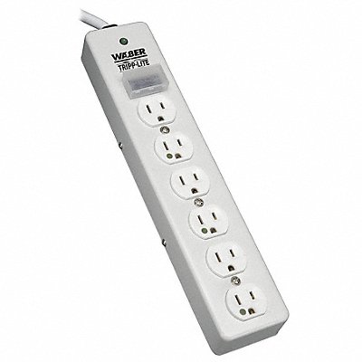 Surge Protector Strip 6 Outlet Gray MPN:SPS610HGRA