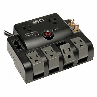 Datacom Surge Protector 6 Outlet Black MPN:TLP606RNET