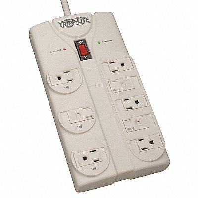 Surge Protector Strip 8 Outlet Gry MPN:TLP808