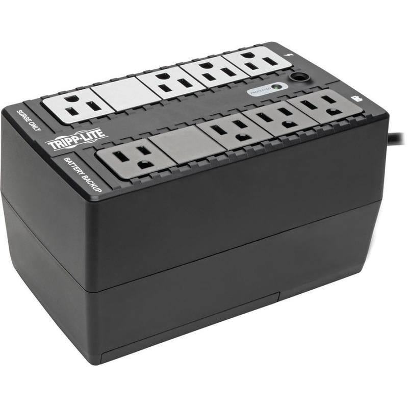 Tripp Lite 120V 500VA 260W Standby UPS, 8 Outlets (NEMA 5-15R), 5-15P Plug, 5 ft. Cord, Desktop/Wall Mount - UPS - AC 120 V - 260 Watt - 500 VA - 1-phase - USB - output connectors: 8 MPN:BC500