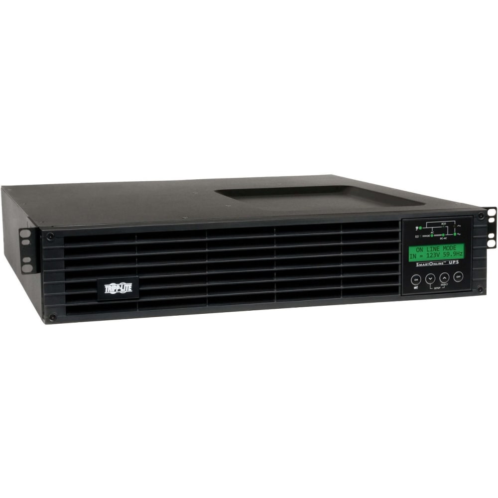 Tripp Lite UPS Smart Online 2000VA 1800W Extended Run 7Out LCD USB DB9 2URM - UPS (rack-mountable) - AC 100/110/115/120/127 V - 1.8 kW - 2000 VA - 1-phase - RS-232, USB - output connectors: 7 - 2U - 19in MPN:SU2000RTXLCD2U