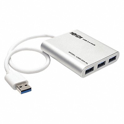 USB Hub 4 Port Portable Mini Aluminum MPN:U360-004-AL