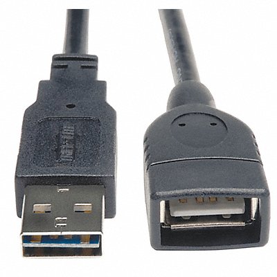 Reversible USB Extension Cable Blck 6 ft MPN:UR024-006