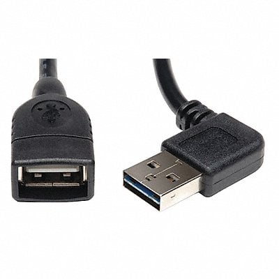 Reversible USB Extension Cable Black MPN:UR024-18N-RA