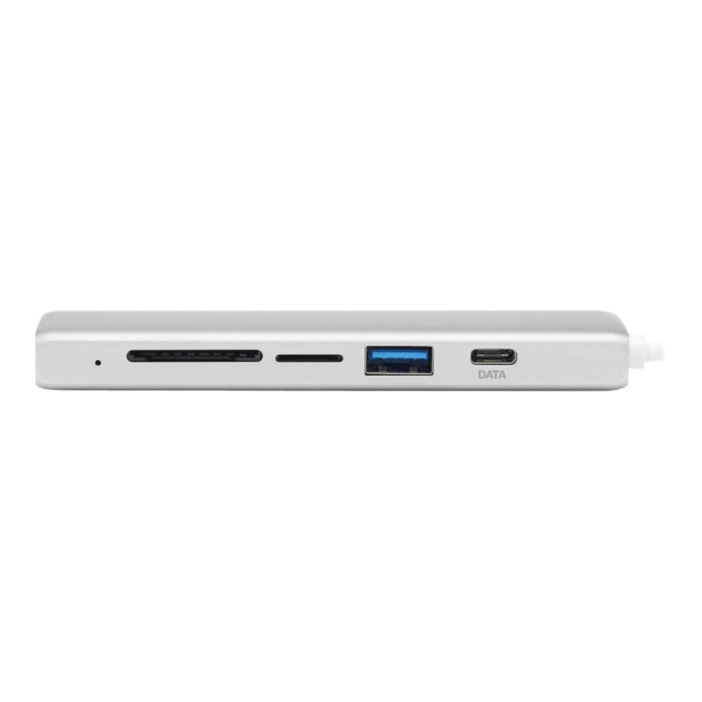 Tripp Lite USB-C Multiport Adapter, 2x USB-A and 1X USB-C Ports, Card Reader, USB 3.0, Silver - Docking station - USB-C 3.1 / Thunderbolt 3 (Min Order Qty 2) MPN:U460-002-2AM-C1