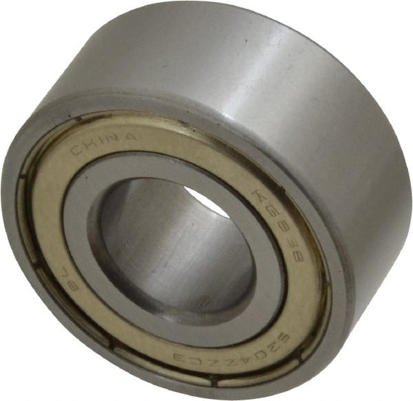 Angular Contact Ball Bearing: 20 mm Bore Dia, 47 mm OD, 20.6 mm OAW, Without Flange MPN:3204 5204 ZZ