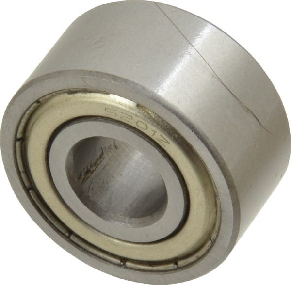 Angular Contact Ball Bearing: 12 mm Bore Dia, 32 mm OD, 15.9 mm OAW, Without Flange MPN:5201 ZZ