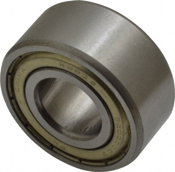 Angular Contact Ball Bearing: 15 mm Bore Dia, 35 mm OD, 15.9 mm OAW, Without Flange MPN:5202 ZZ